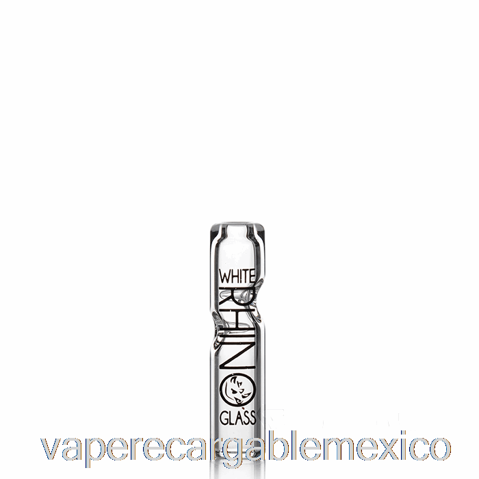 Vape Recargable Puntas De Vidrio De Rinoceronte Blanco Punta De Vidrio Redonda